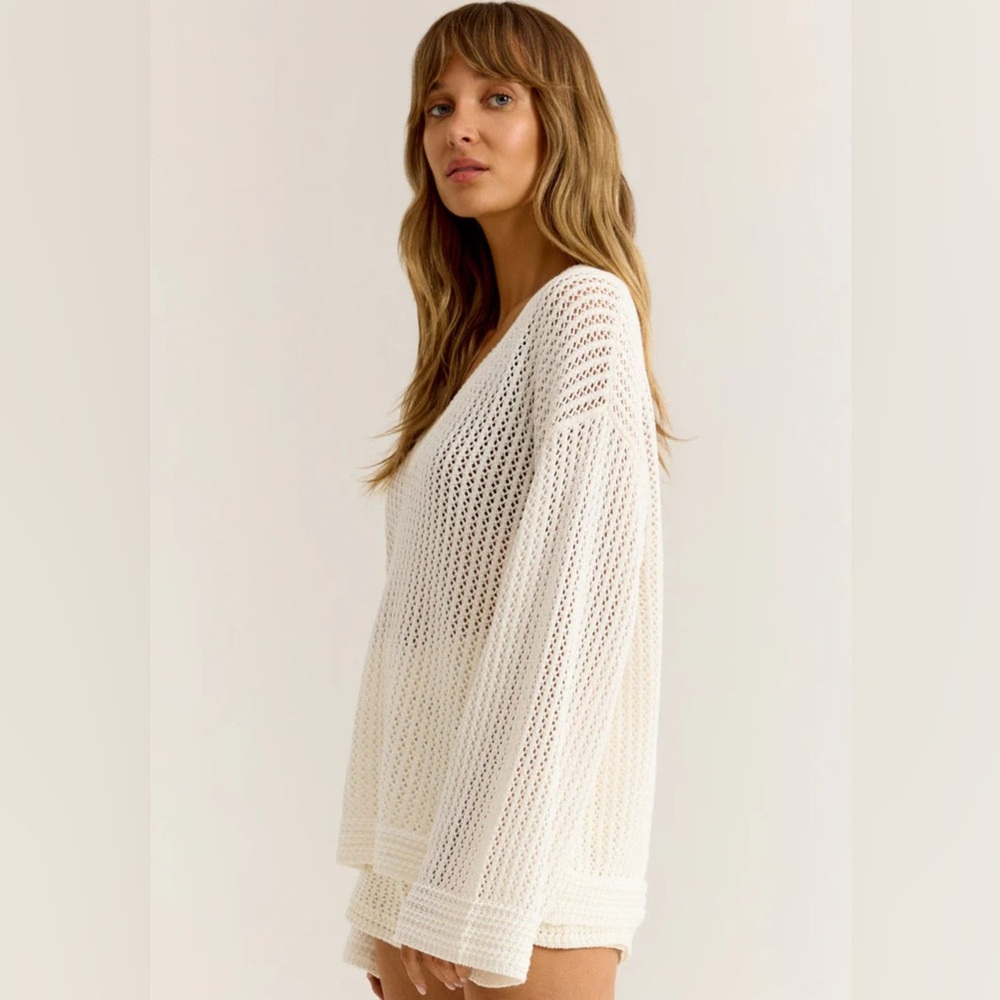 Z SUPPLY Kiami Crochet Sweater XS - Picture 3 of 13